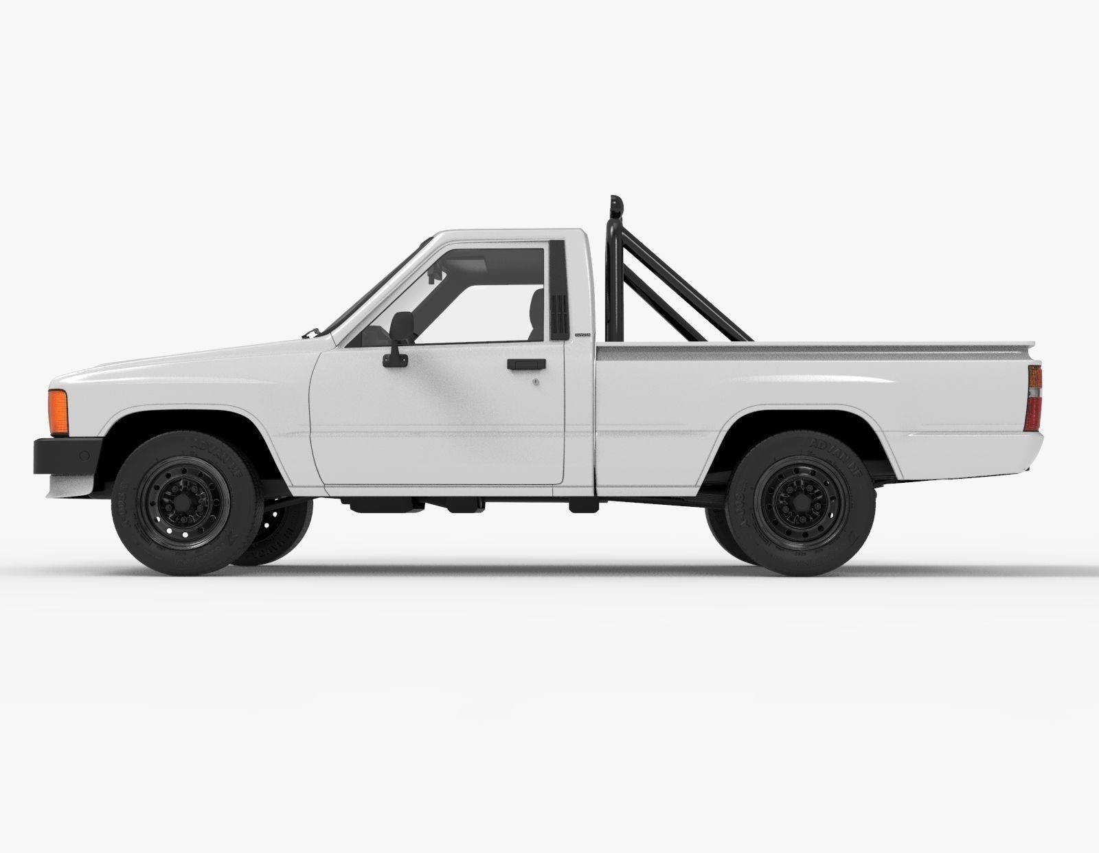 Toyota Hilux 1983-1988 Pickup 3D model_2
