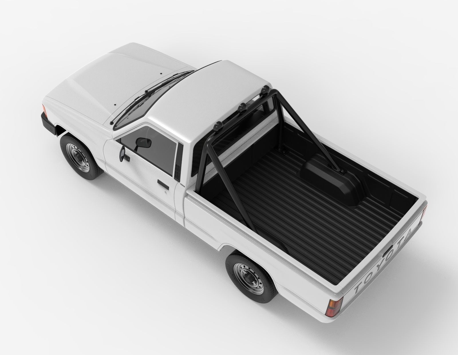 Toyota Hilux 1983-1988 Pickup 3D model_3