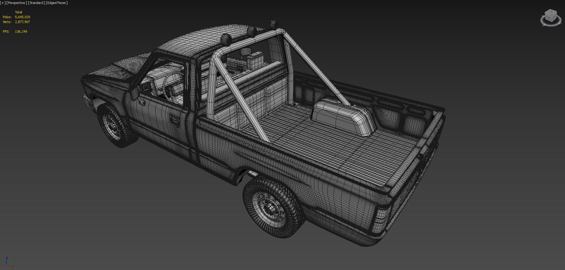 Toyota Hilux 1983-1988 Pickup 3D model_10