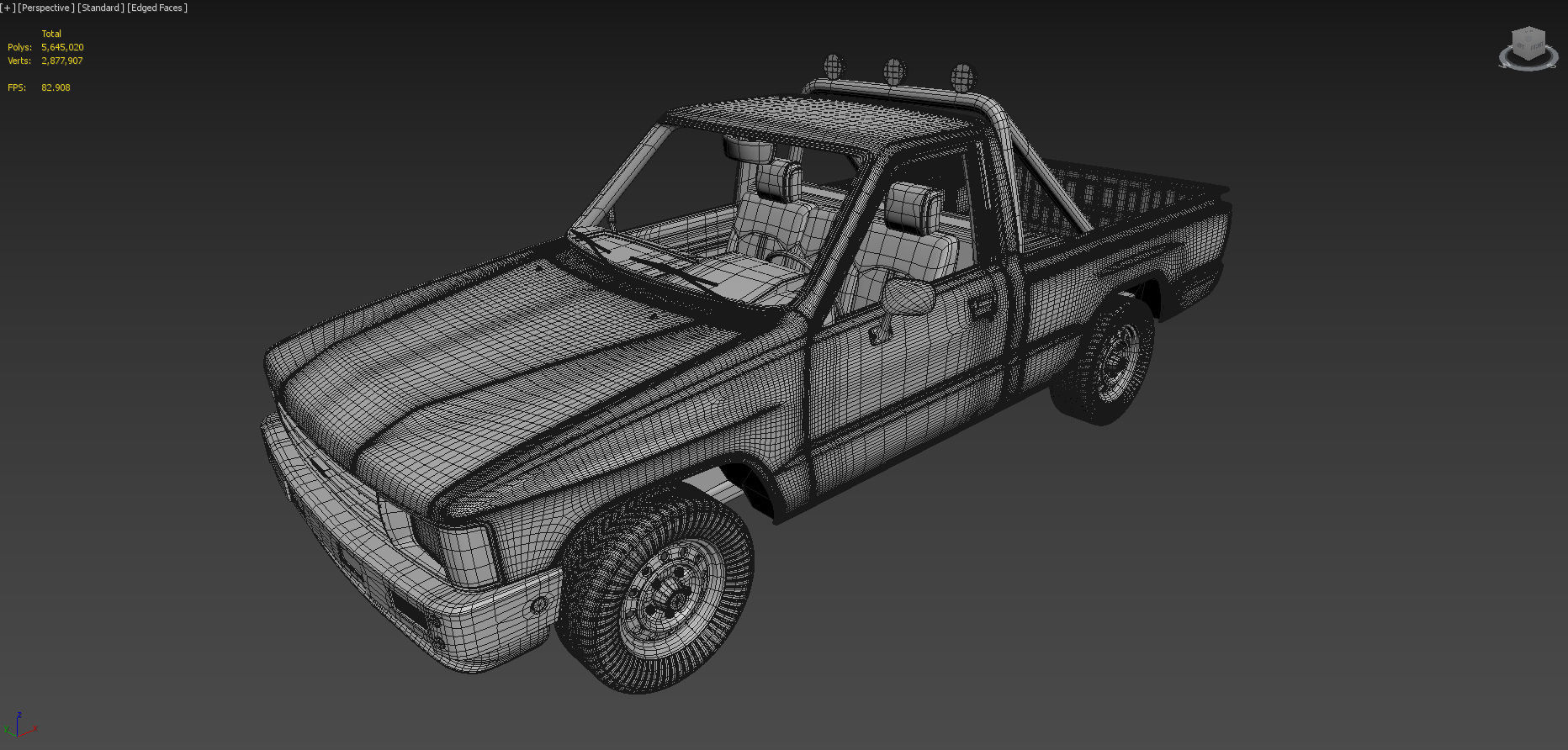 Toyota Hilux 1983-1988 Pickup 3D model_11