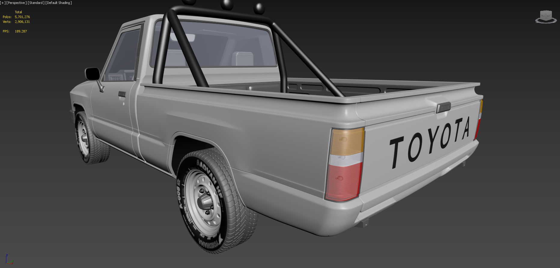 Toyota Hilux 1983-1988 Pickup 3D model_7