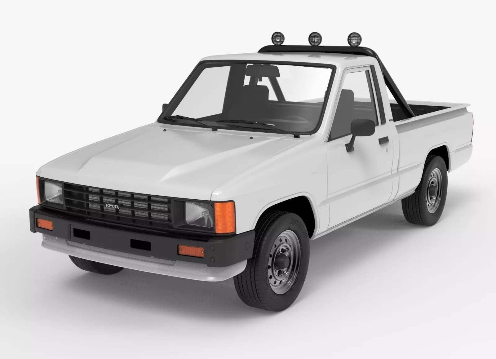 Toyota Hilux 1983-1988 Pickup 3D model_0