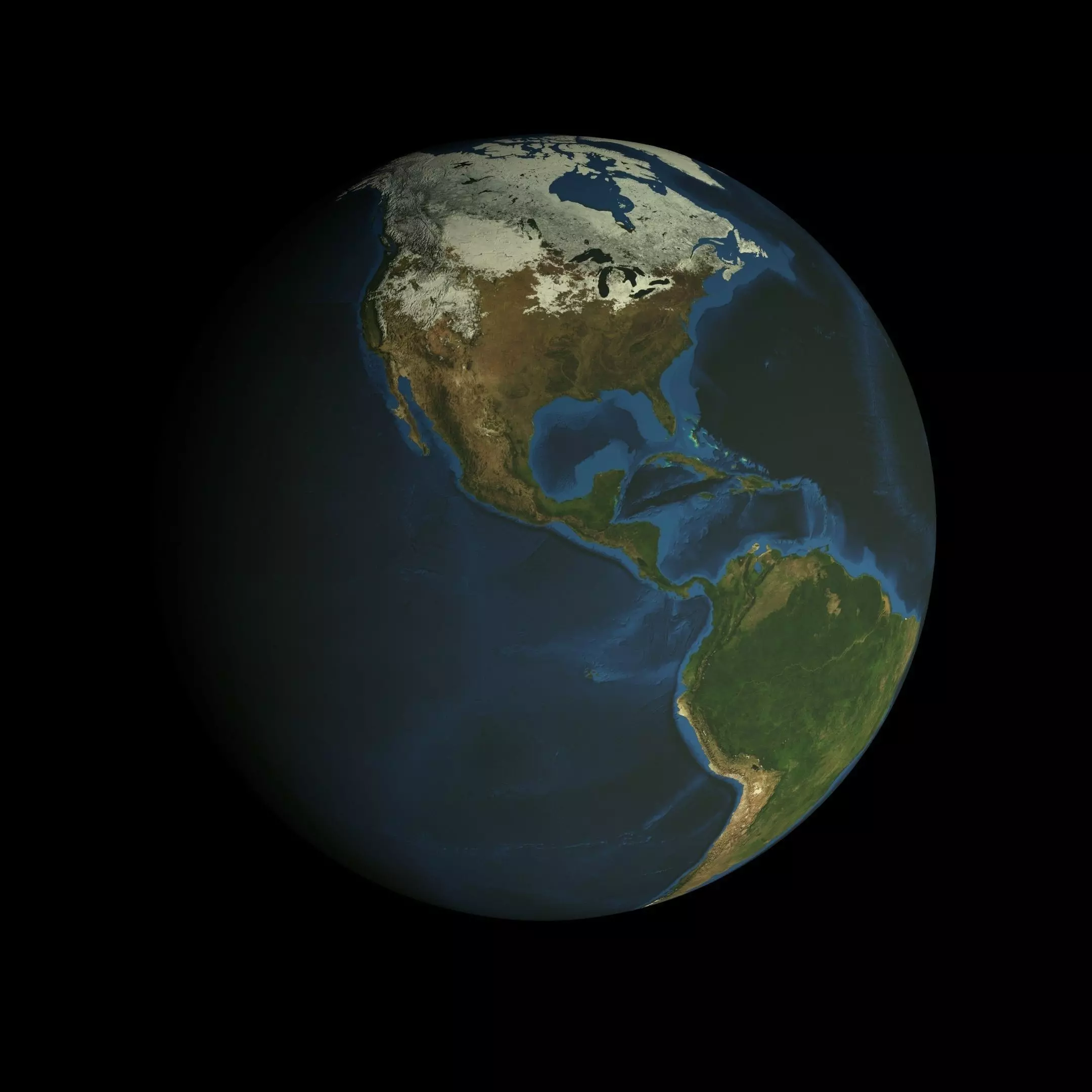 HD Animated Earth Model Low-poly 3D model