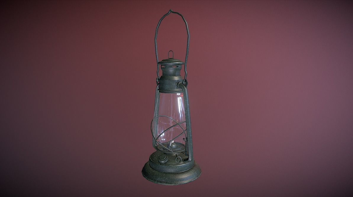 Lantern 3D Low-poly 3D model_1