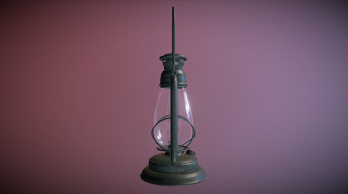 Lantern 3D Low-poly 3D model_4