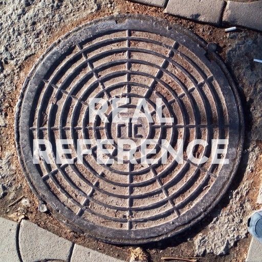 Russian sewer lid - 4 Low-poly 3D model_8