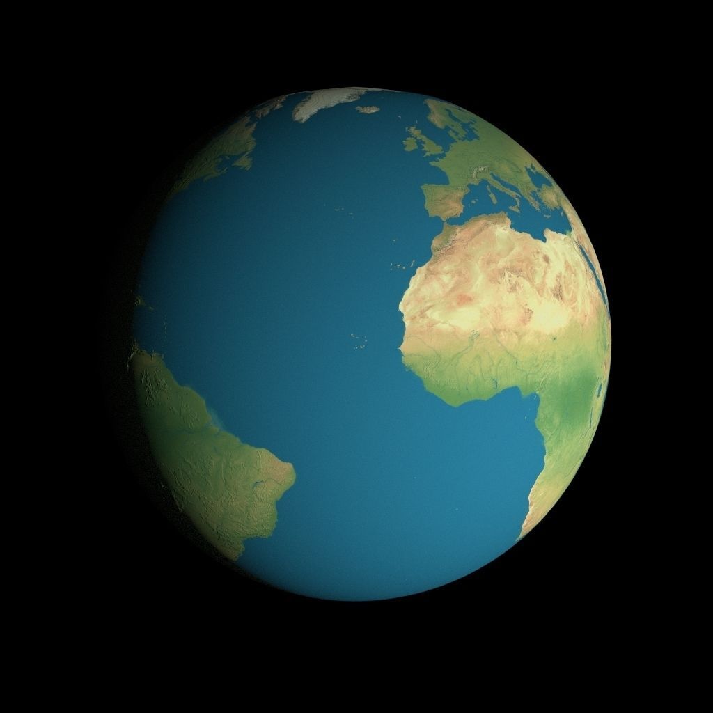 Animated 16K Earth Pack Low-poly 3D model_25