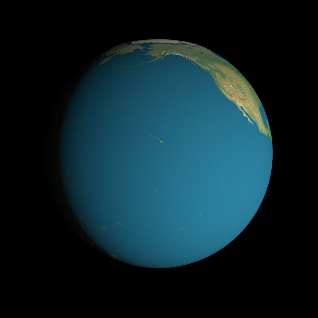 Animated 16K Earth Pack Low-poly 3D model_6