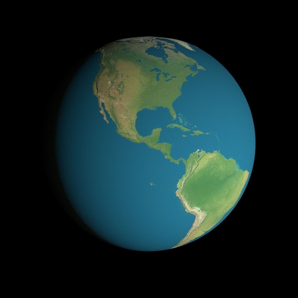 Animated 16K Earth Pack Low-poly 3D model_15