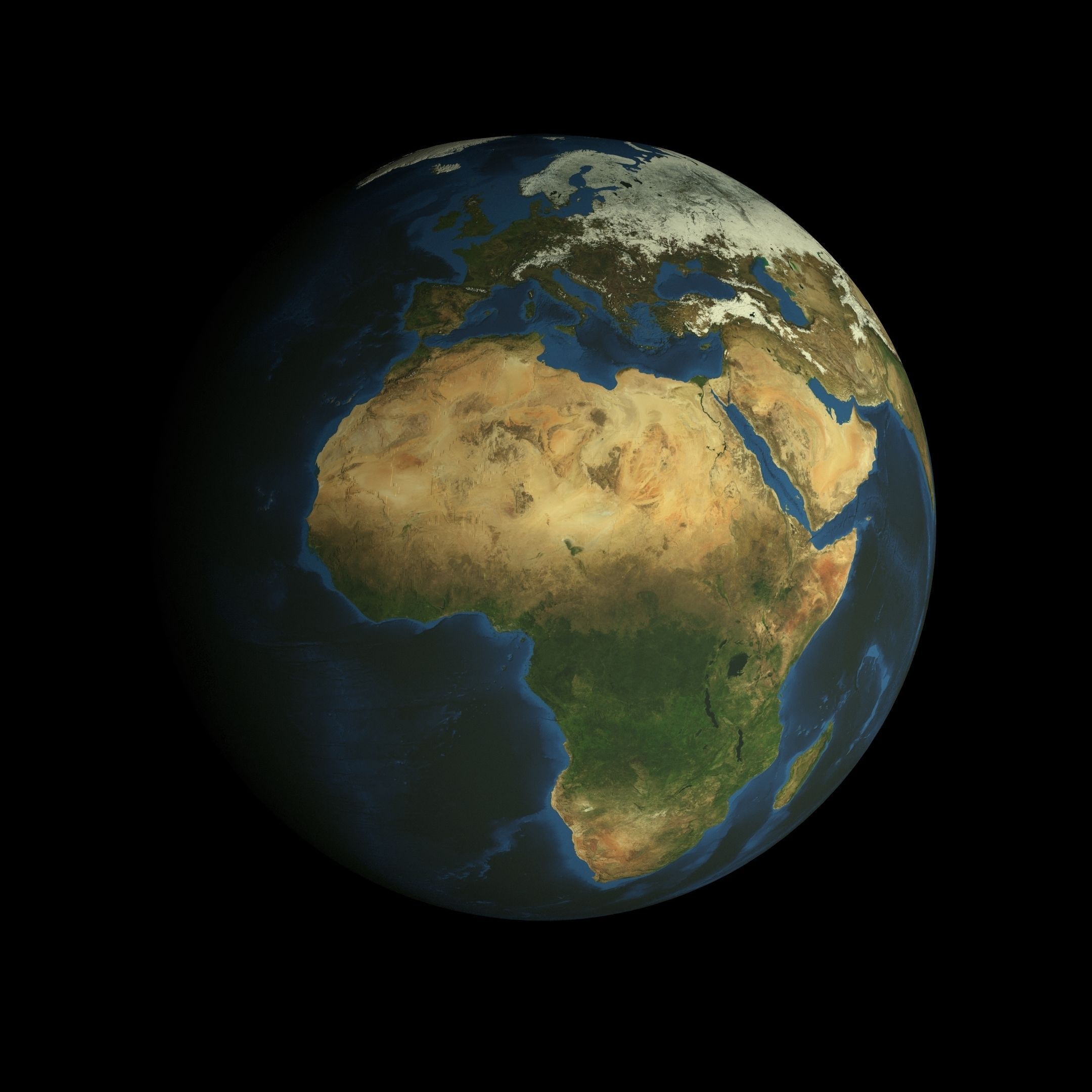 Animated 16K Earth Pack Low-poly 3D model_17