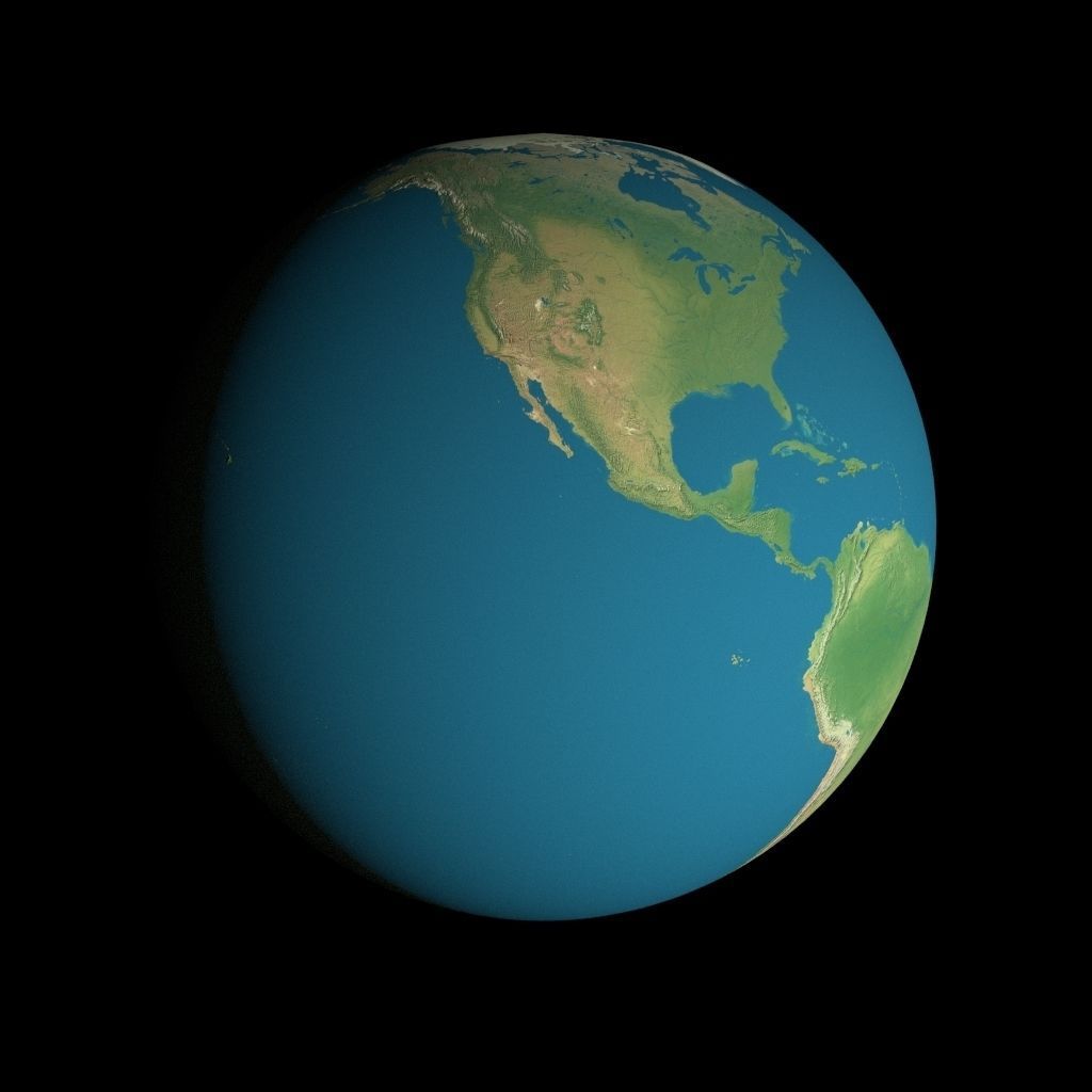 Animated 16K Earth Pack Low-poly 3D model_4