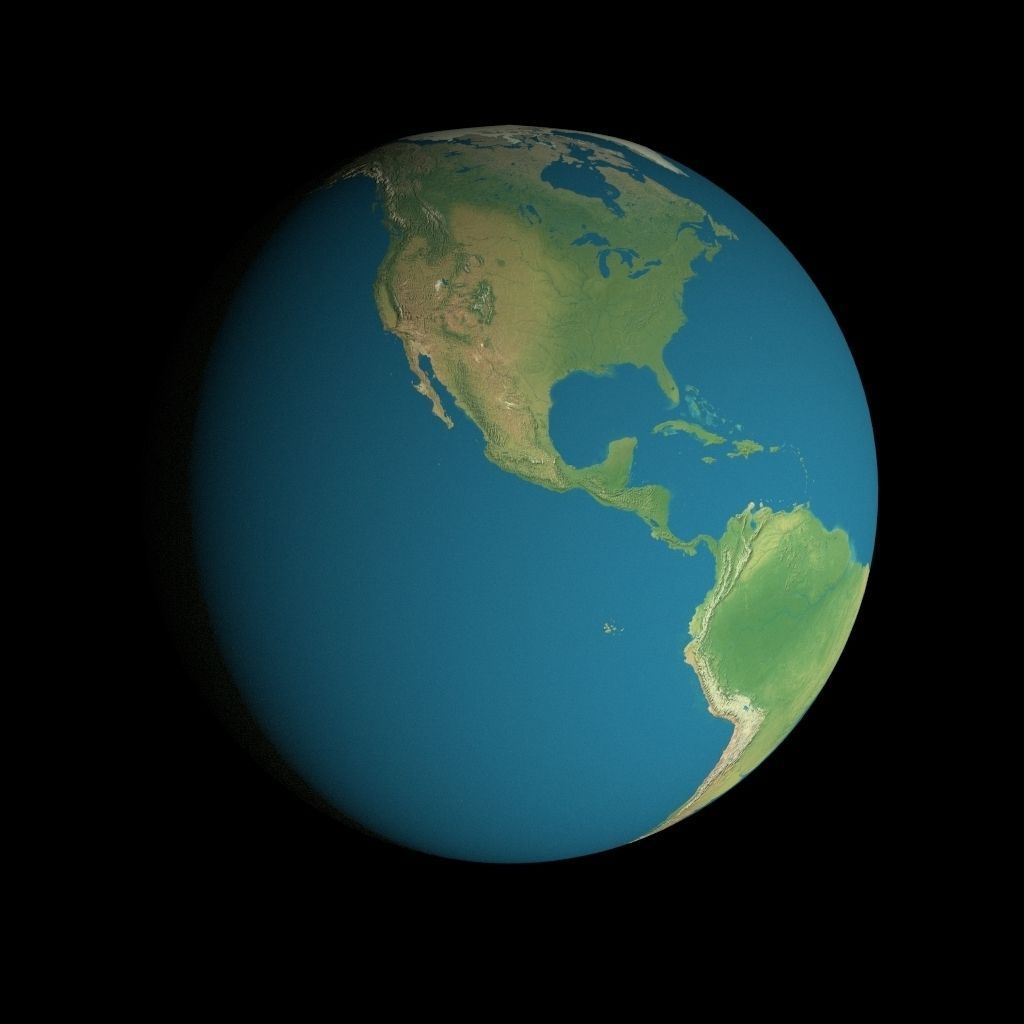 Animated 16K Earth Pack Low-poly 3D model_1