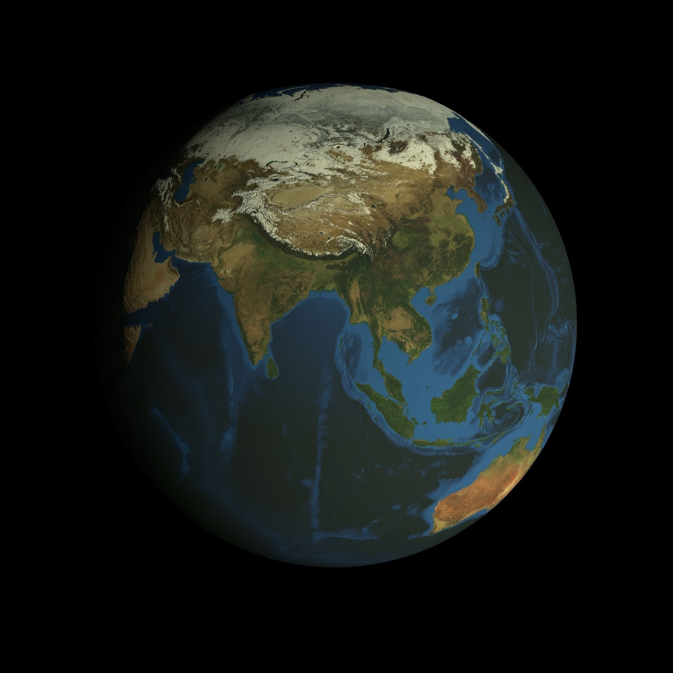 Animated 16K Earth Pack Low-poly 3D model_20