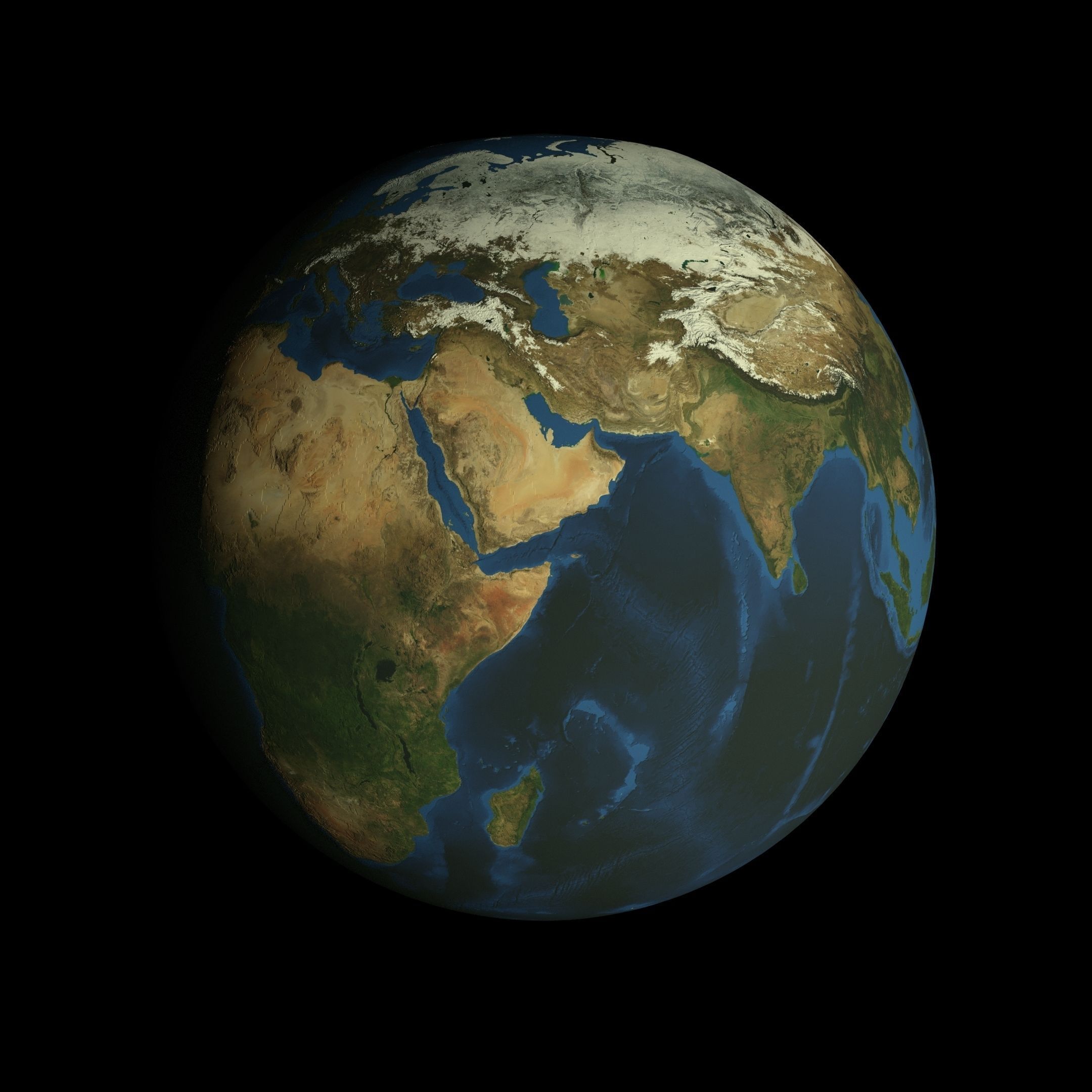 Animated 16K Earth Pack Low-poly 3D model_42