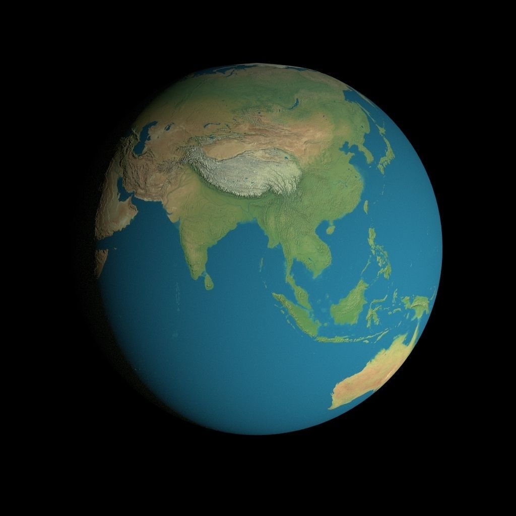 Animated 16K Earth Pack Low-poly 3D model_41