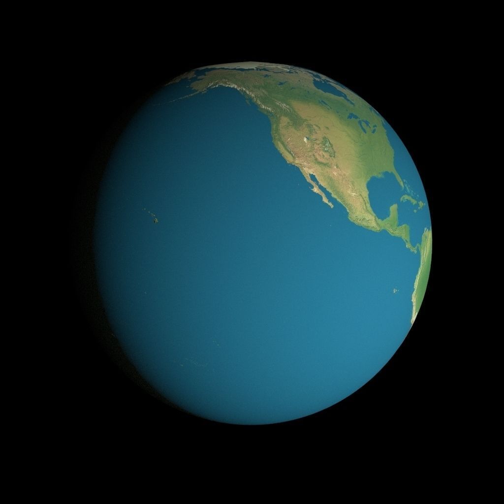 Animated 16K Earth Pack Low-poly 3D model_8