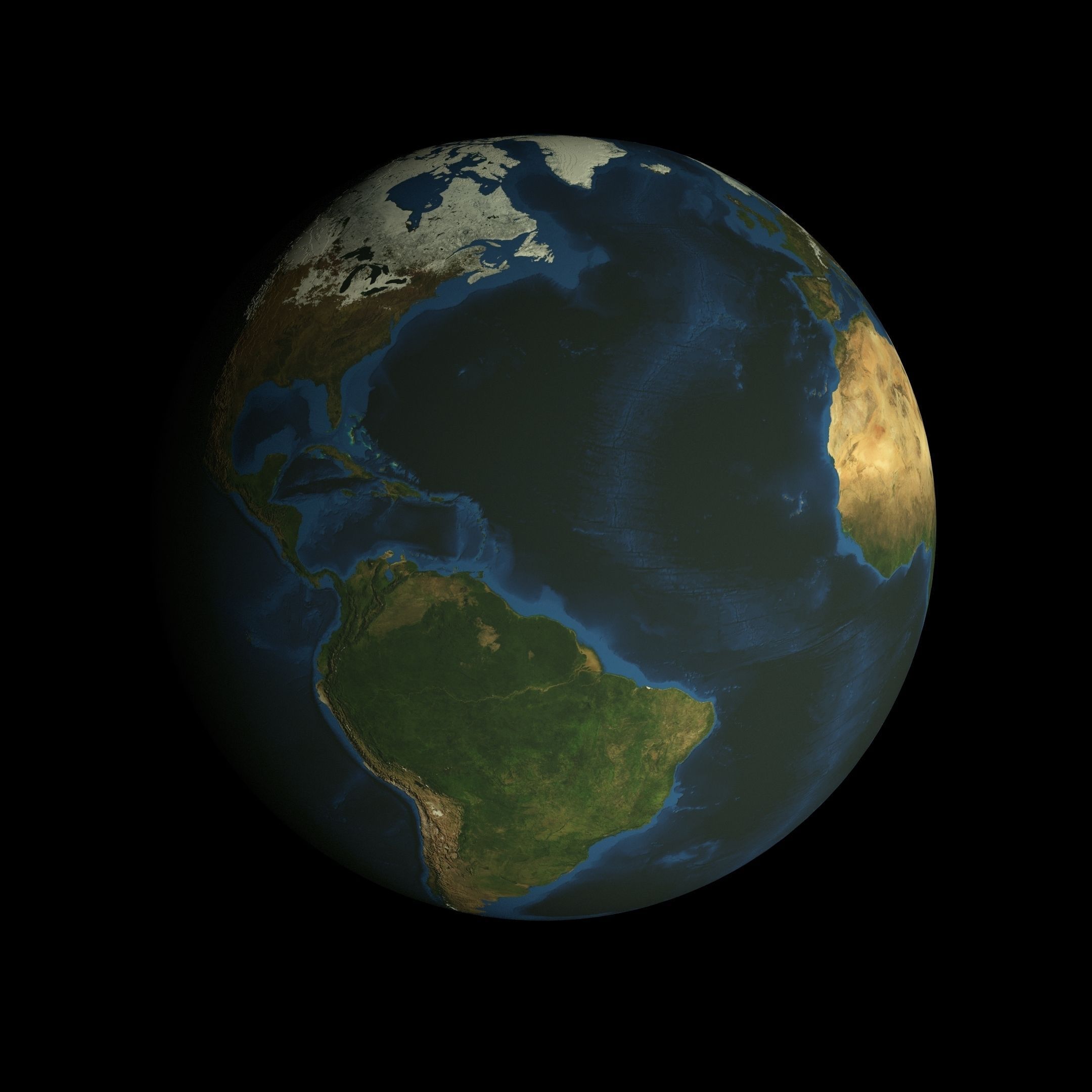 Animated 16K Earth Pack Low-poly 3D model_33