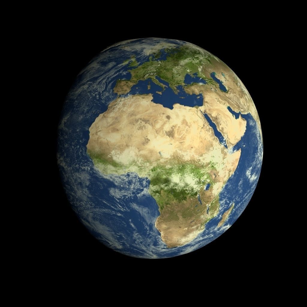 Animated 16K Earth Pack Low-poly 3D model_7