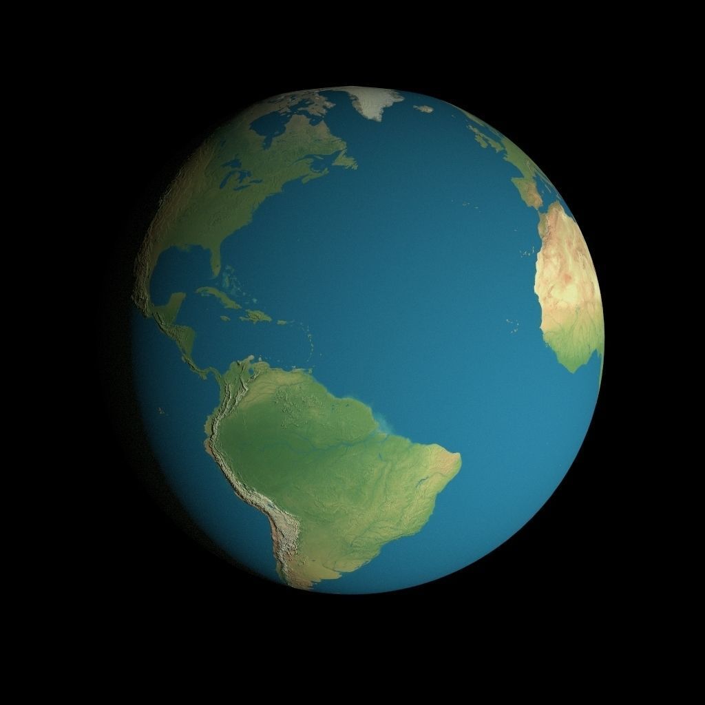 Animated 16K Earth Pack Low-poly 3D model_44