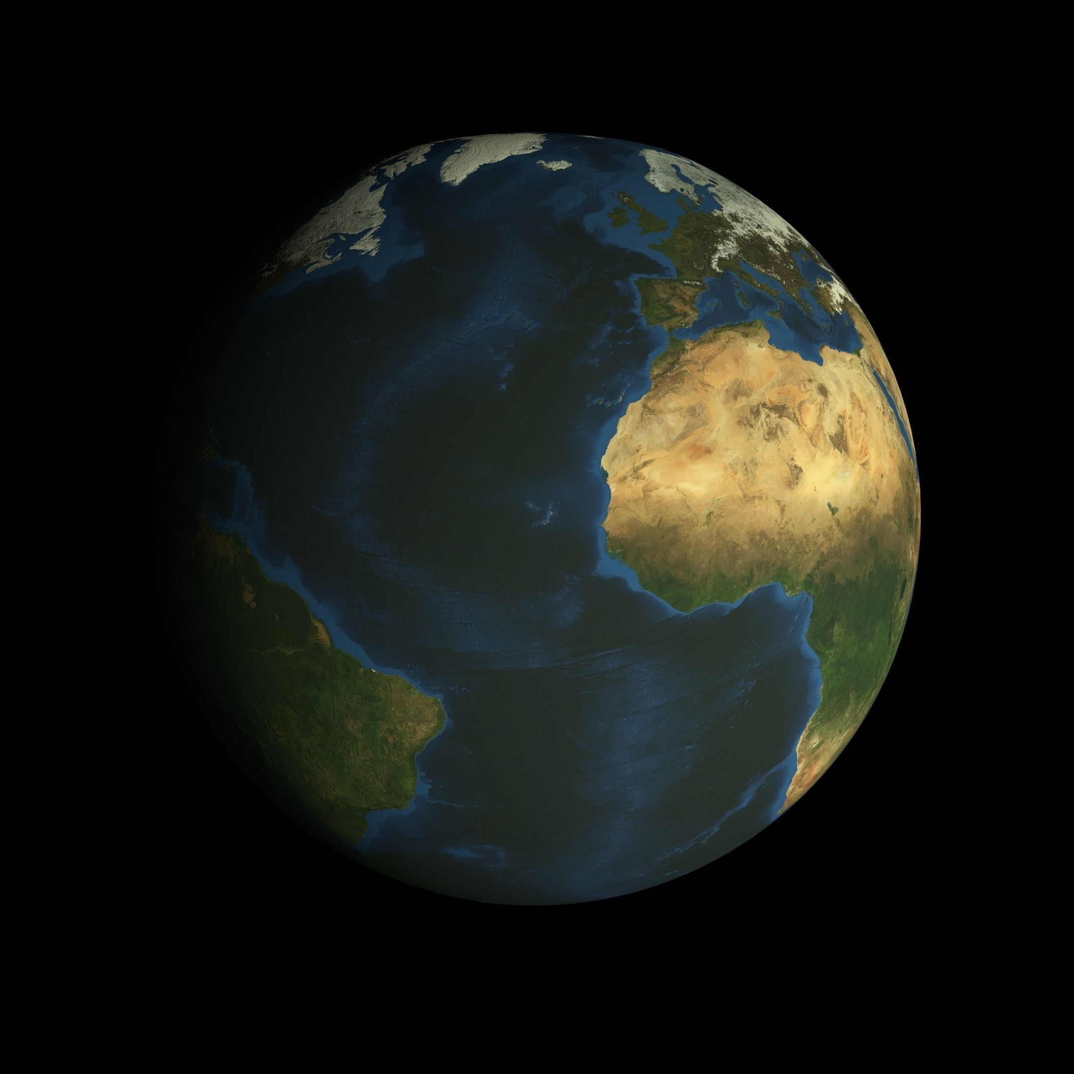 Animated 16K Earth Pack Low-poly 3D model_38