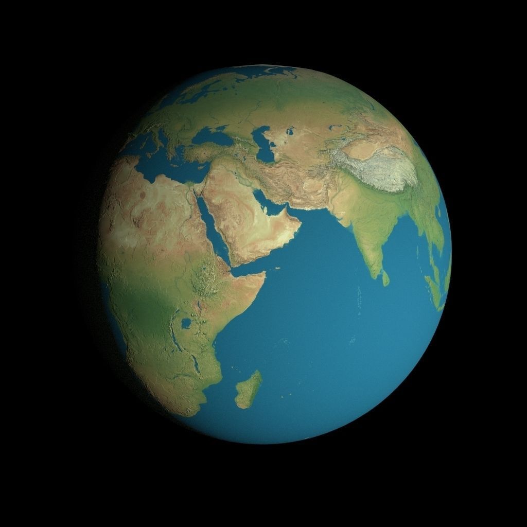 Animated 16K Earth Pack Low-poly 3D model_31