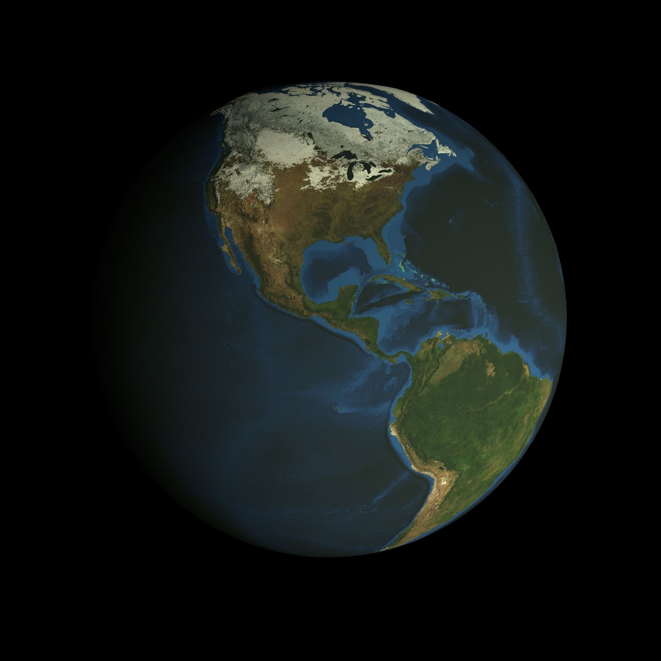 Animated 16K Earth Pack Low-poly 3D model_39