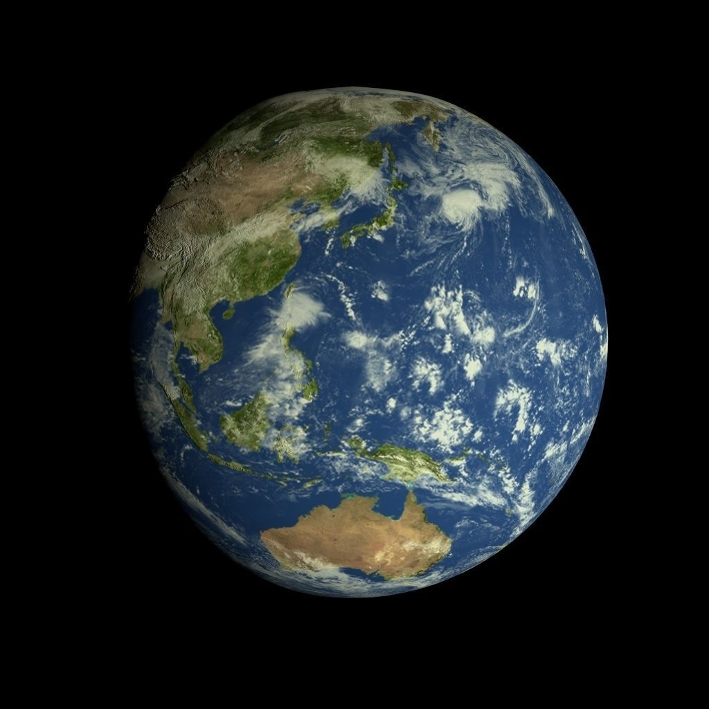Animated 16K Earth Pack Low-poly 3D model_18