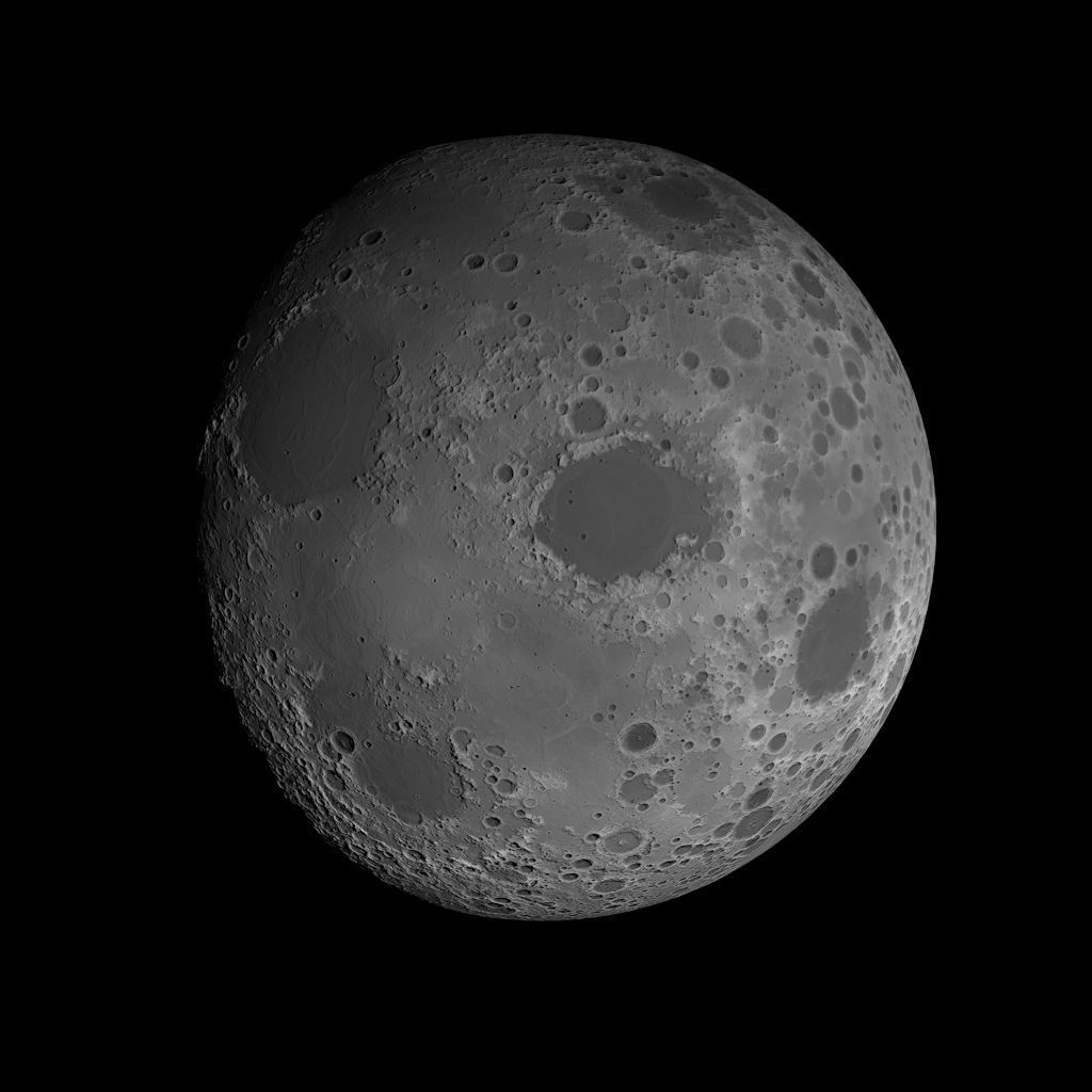 23K Realistic Moon Low-poly 3D model_19