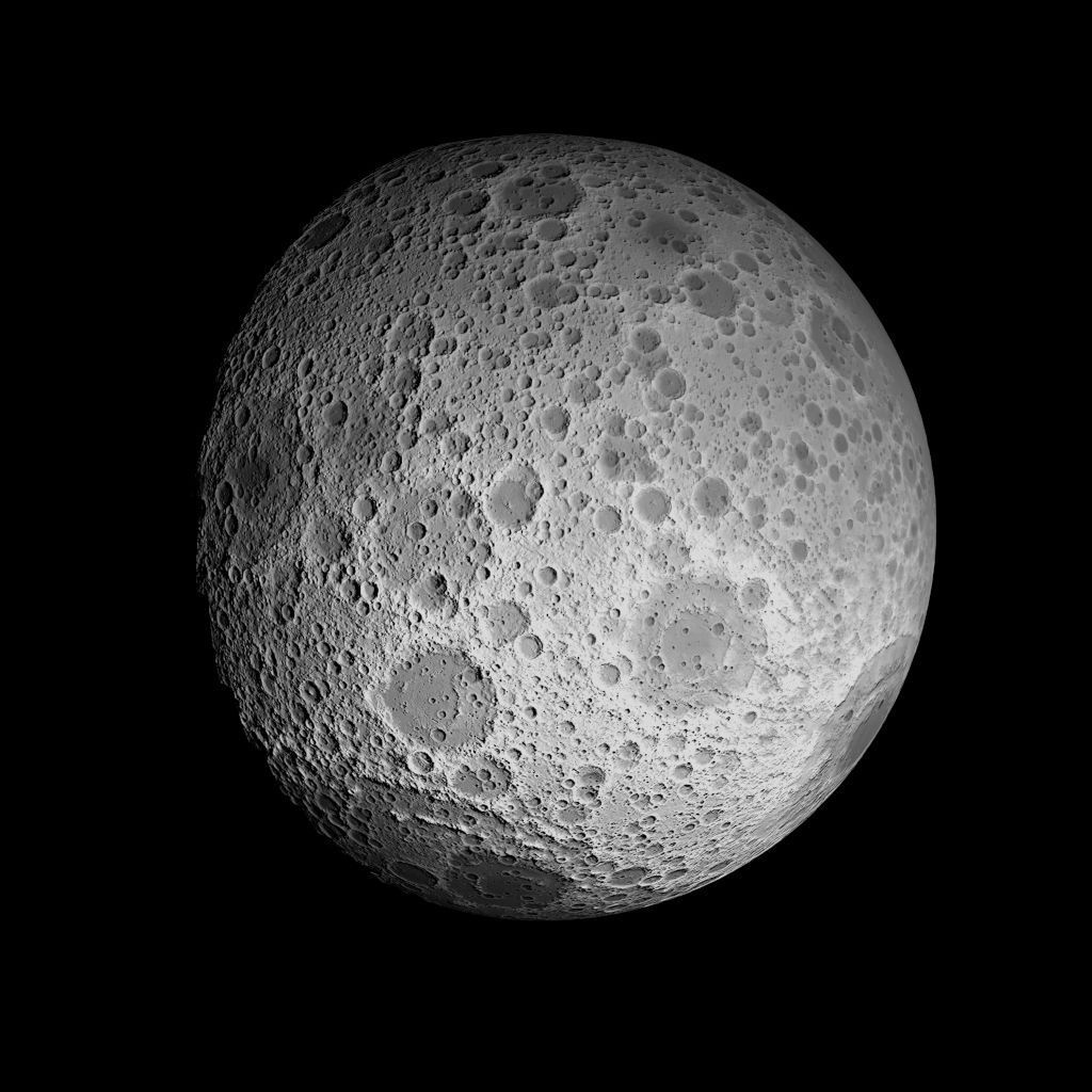 23K Realistic Moon Low-poly 3D model_51