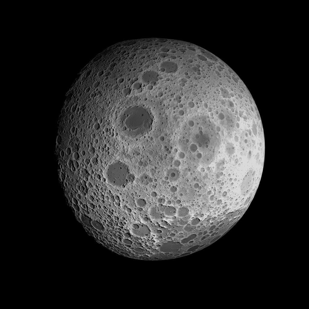 23K Realistic Moon Low-poly 3D model_62