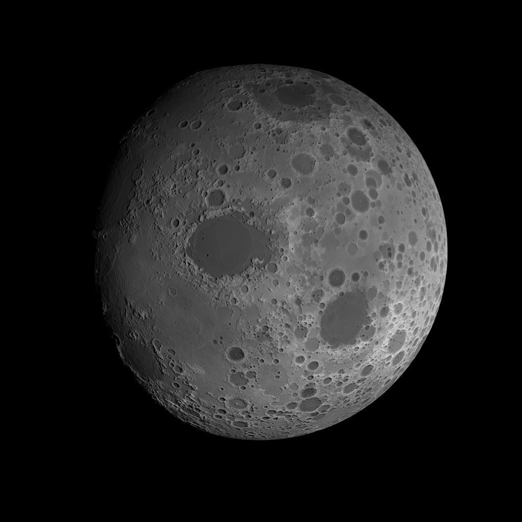 23K Realistic Moon Low-poly 3D model_45