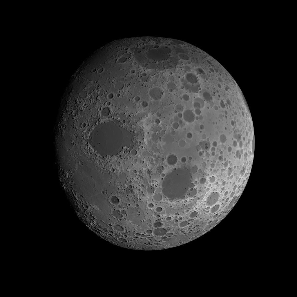 23K Realistic Moon Low-poly 3D model_68
