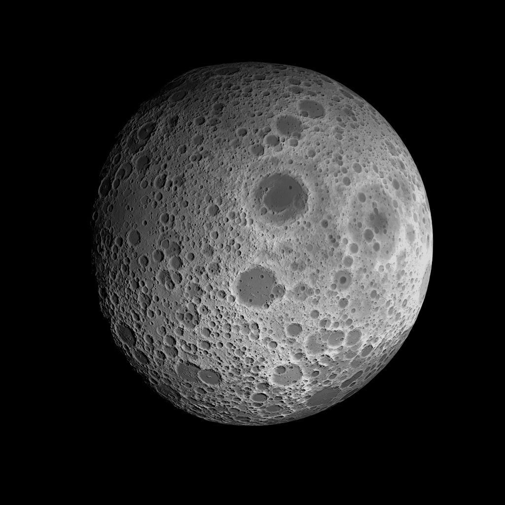 23K Realistic Moon Low-poly 3D model_22