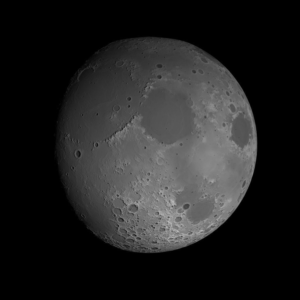 23K Realistic Moon Low-poly 3D model_11