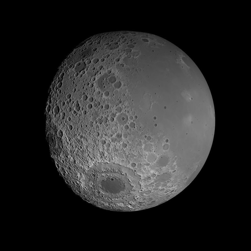 23K Realistic Moon Low-poly 3D model_5