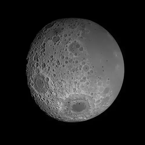 23K Realistic Moon Low-poly 3D model