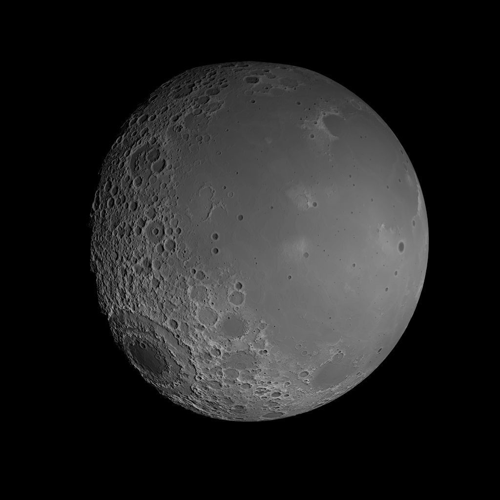 23K Realistic Moon Low-poly 3D model_74