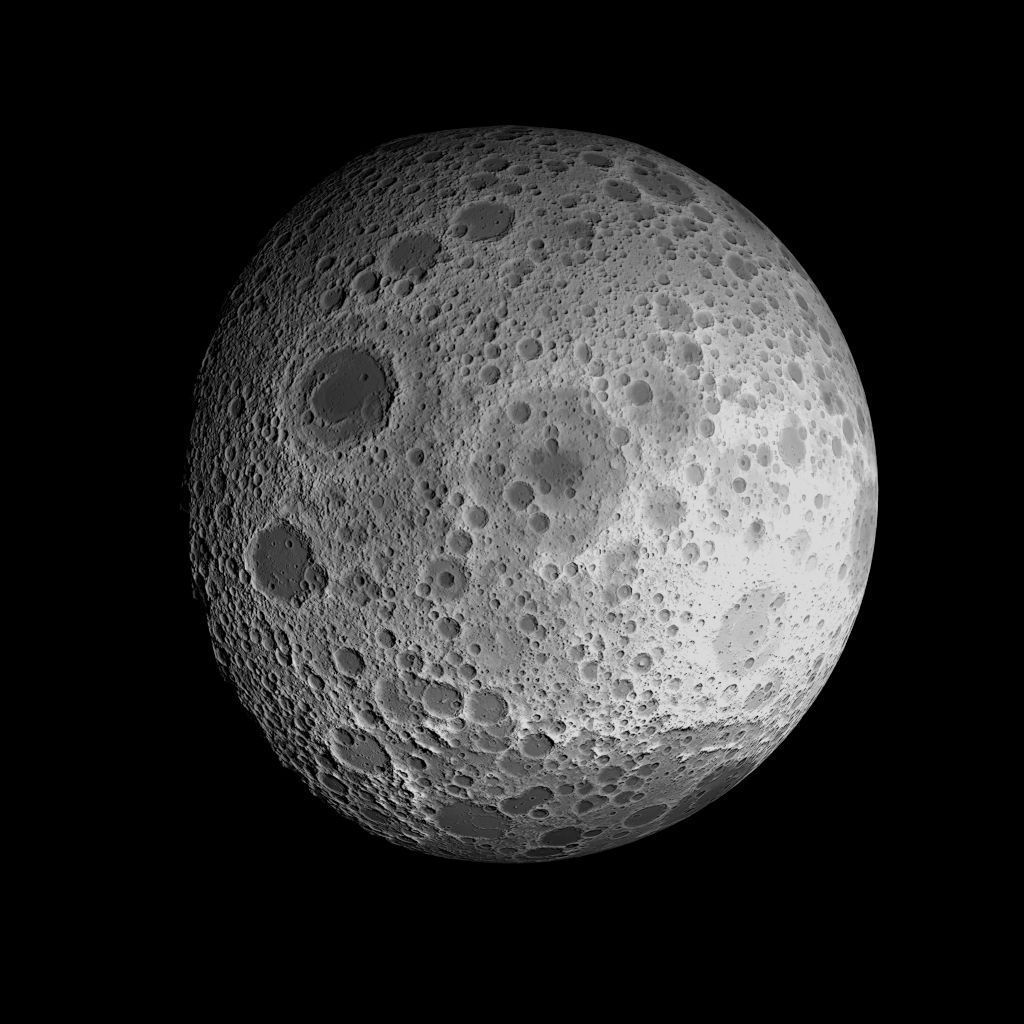 23K Realistic Moon Low-poly 3D model_38