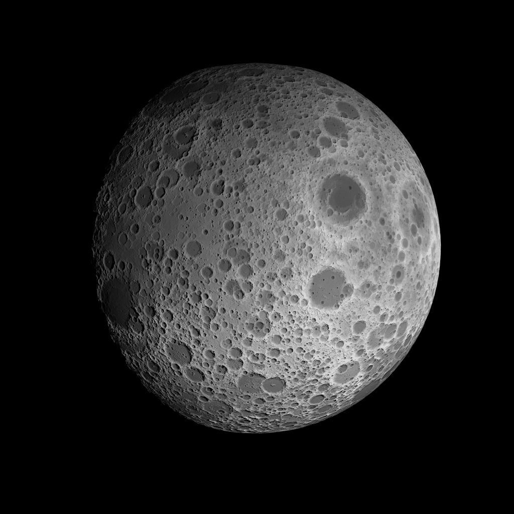 23K Realistic Moon Low-poly 3D model_18