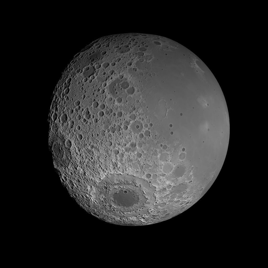 23K Realistic Moon Low-poly 3D model_1