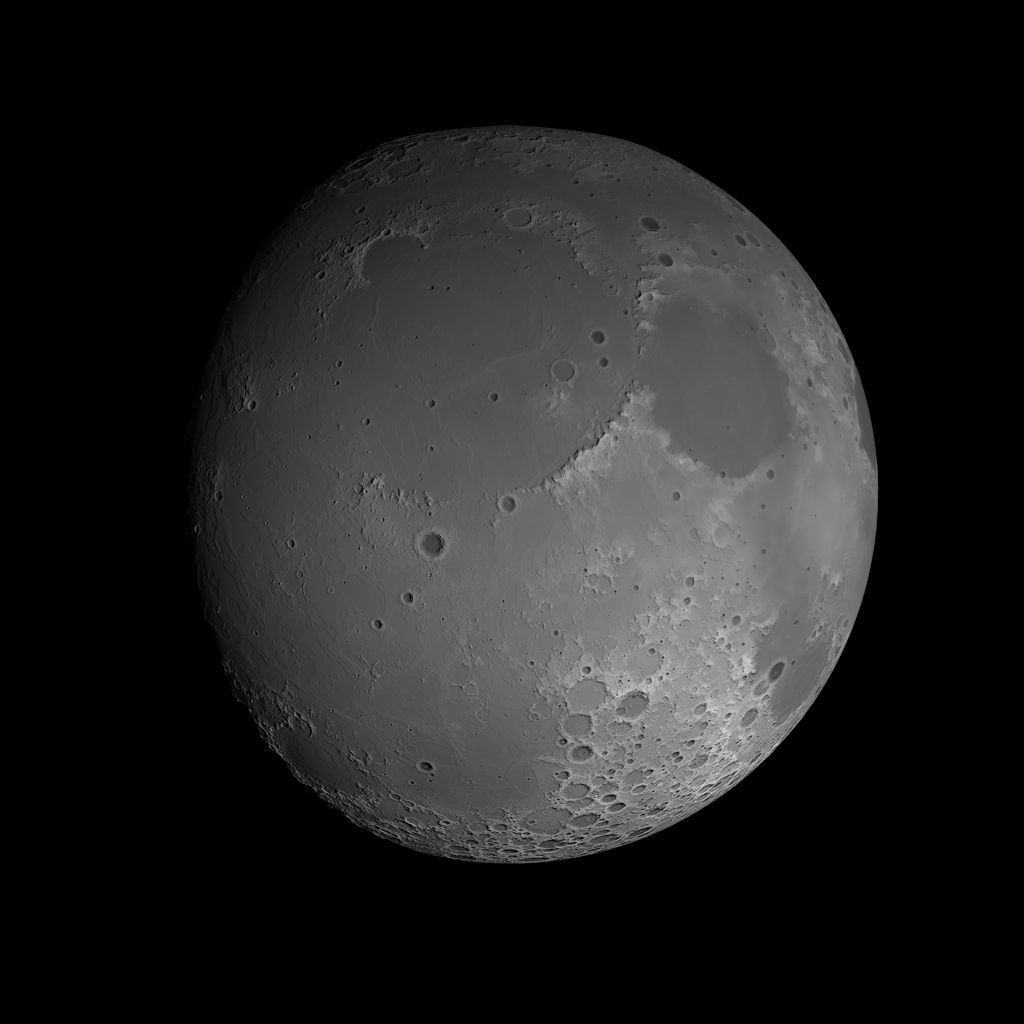 23K Realistic Moon Low-poly 3D model_50