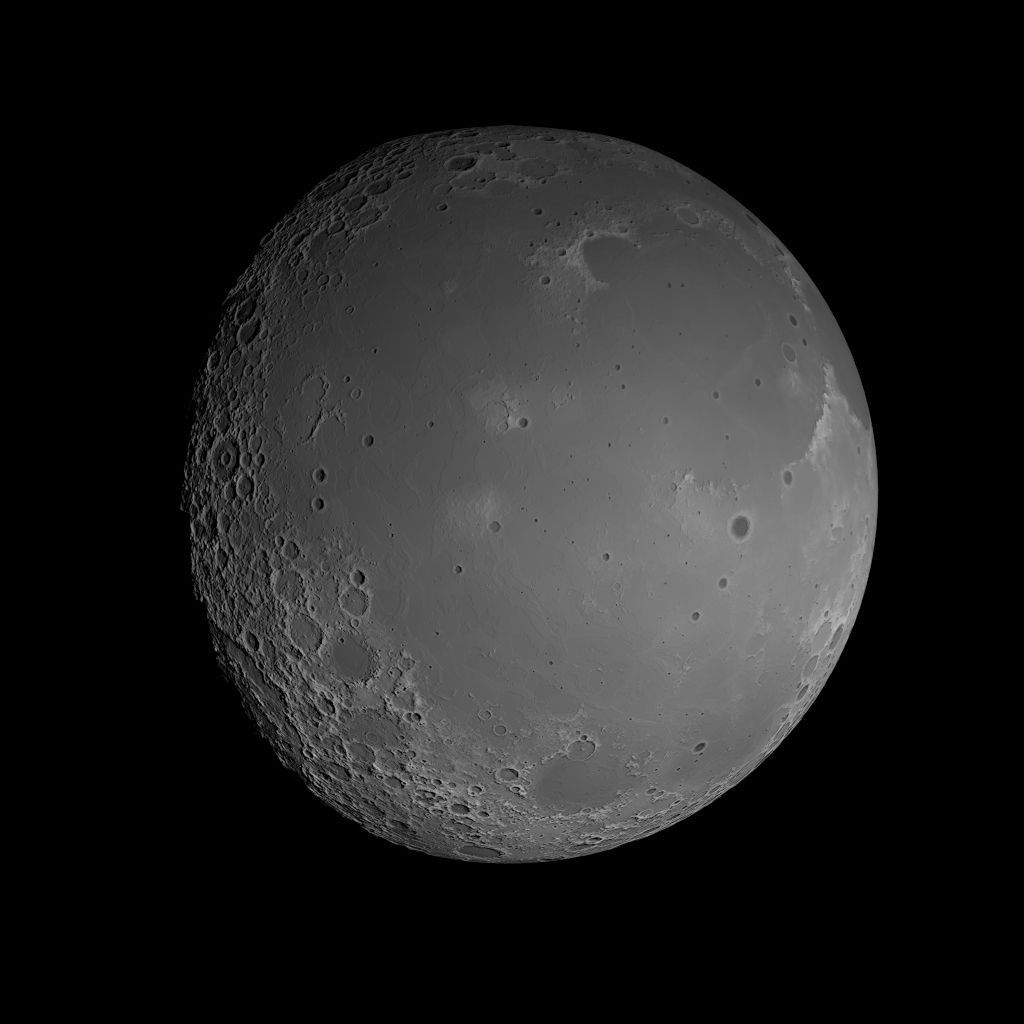 23K Realistic Moon Low-poly 3D model_48