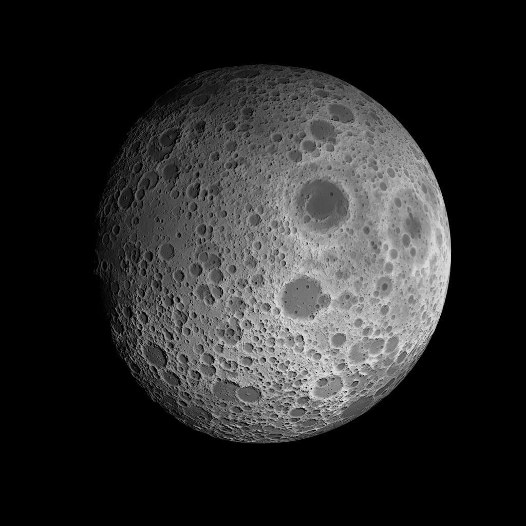 23K Realistic Moon Low-poly 3D model_29