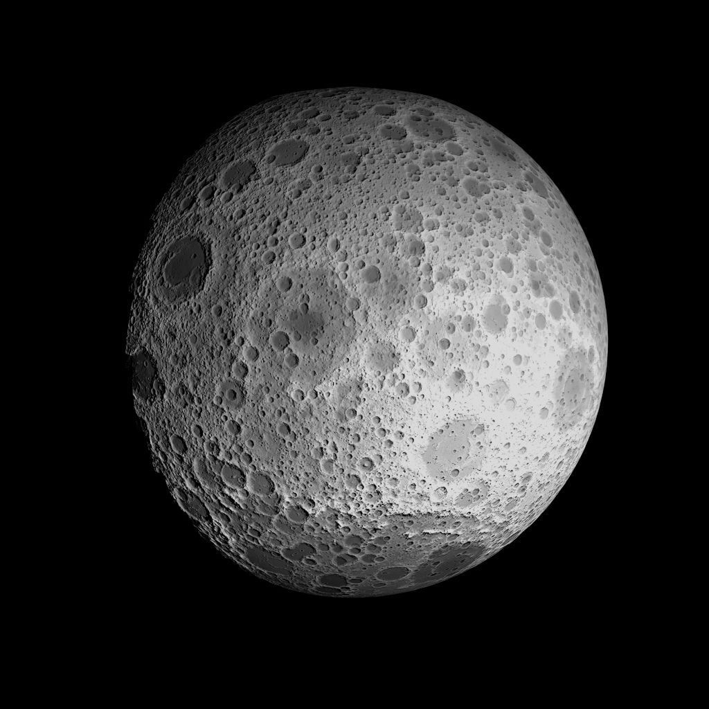 23K Realistic Moon Low-poly 3D model_73