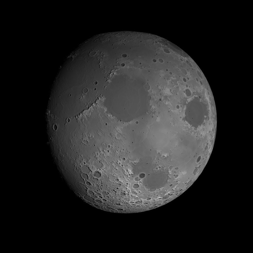 23K Realistic Moon Low-poly 3D model_63