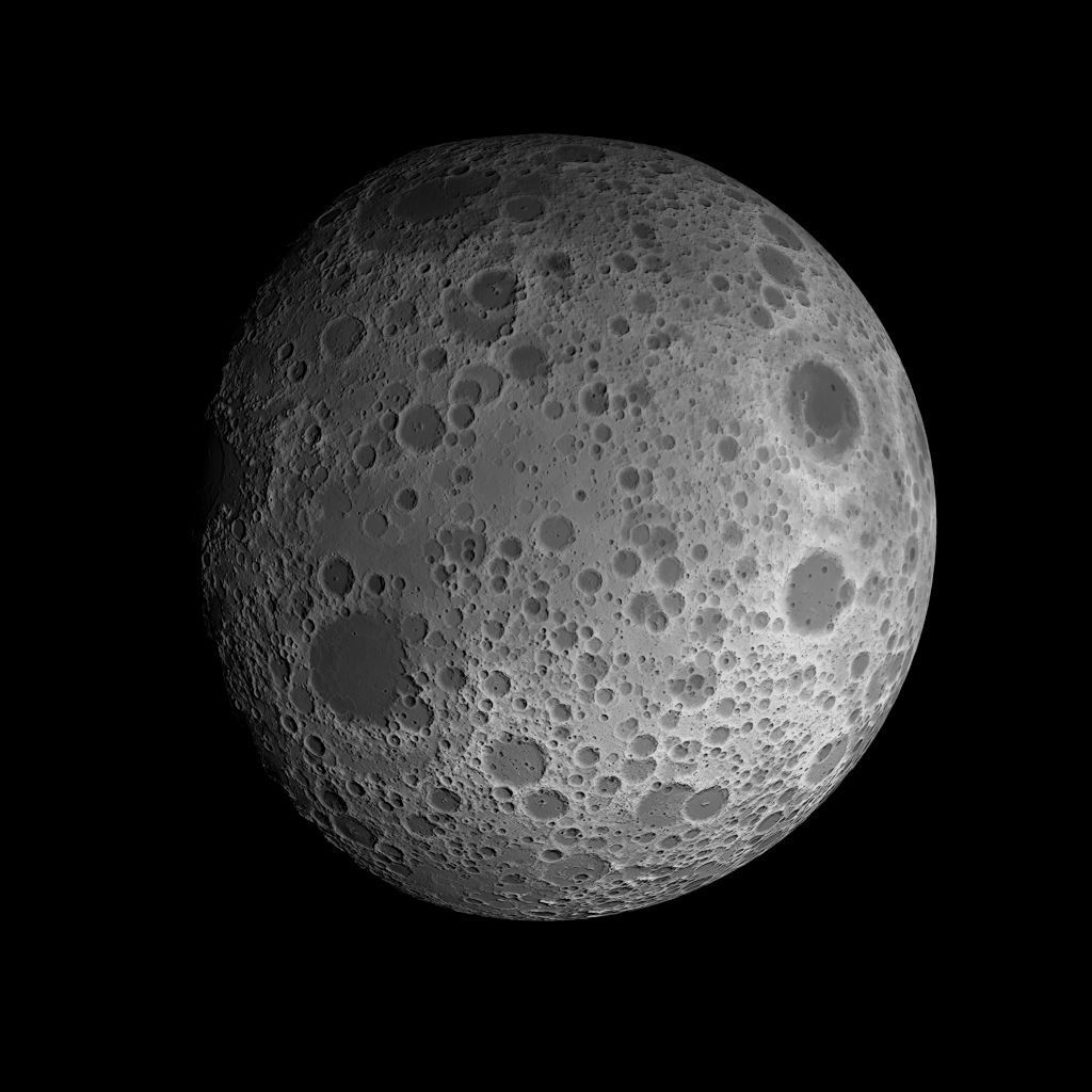 23K Realistic Moon Low-poly 3D model_65