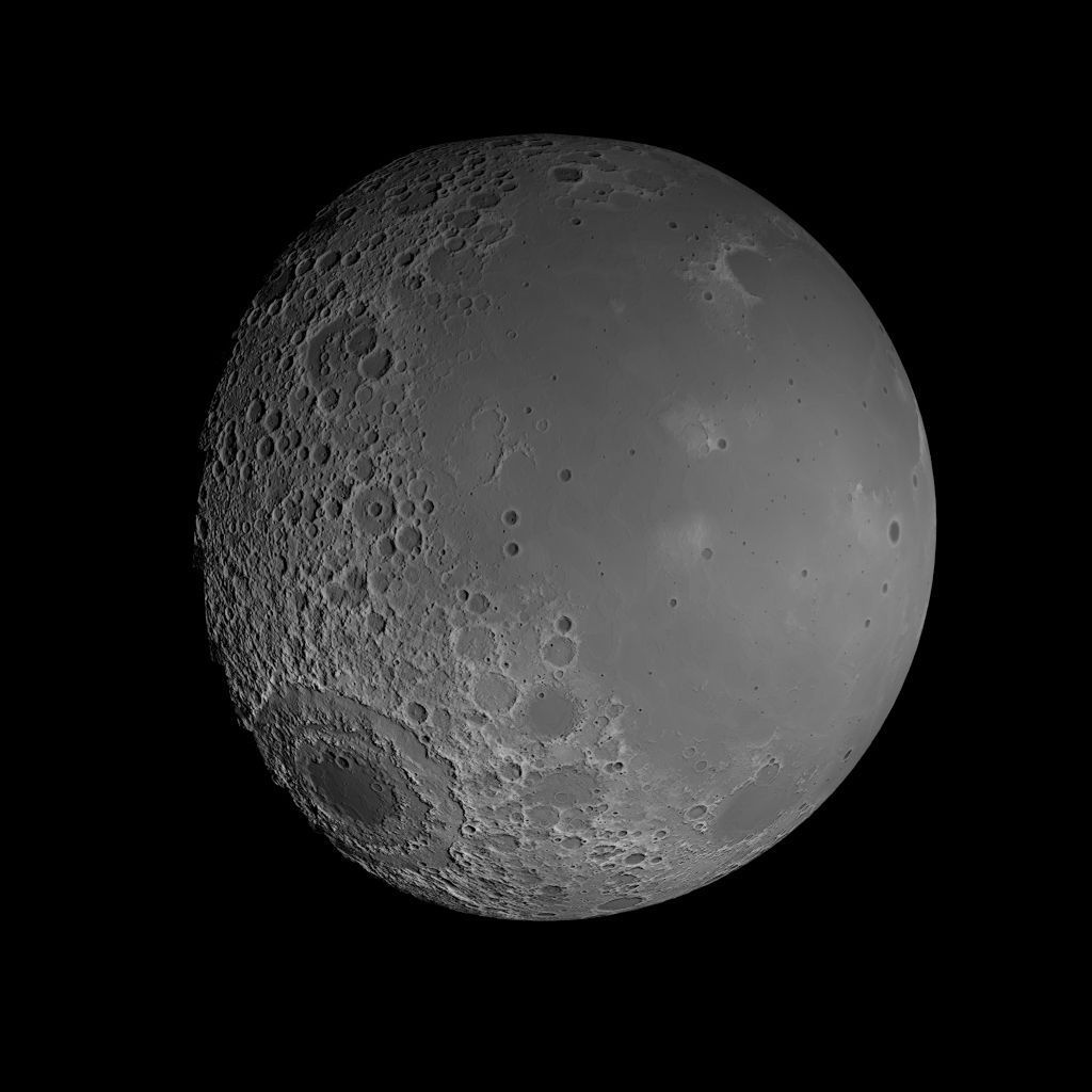 23K Realistic Moon Low-poly 3D model_23