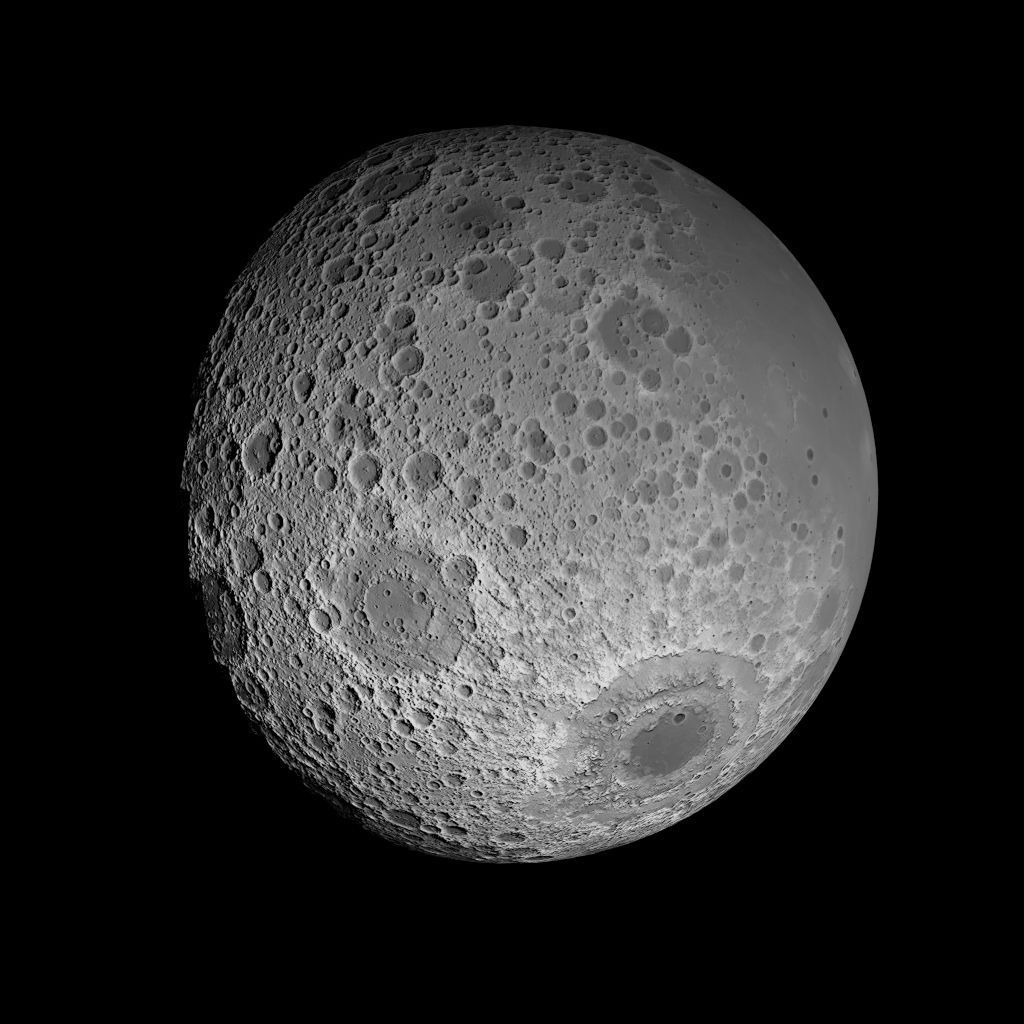 23K Realistic Moon Low-poly 3D model_9