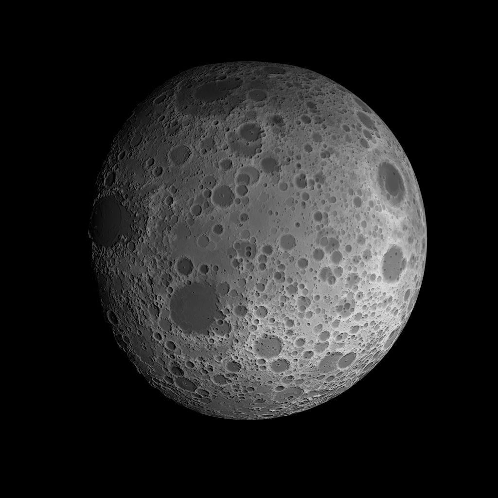 23K Realistic Moon Low-poly 3D model_32