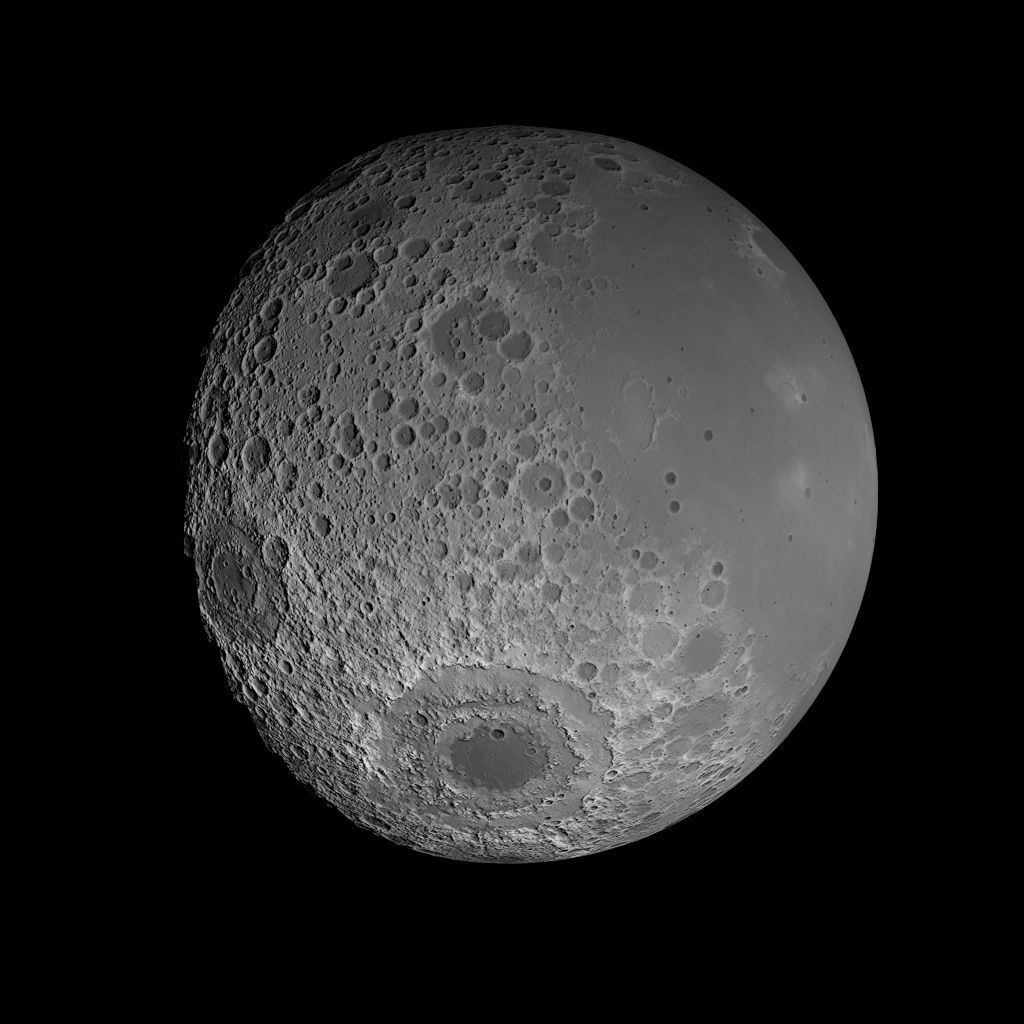 23K Realistic Moon Low-poly 3D model_4